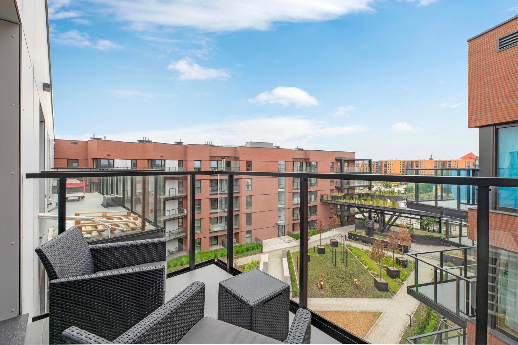 Nadmotlawie Estate Gym, Sauna & Parking By Downtown Apartments Gdańsk Exteriör bild