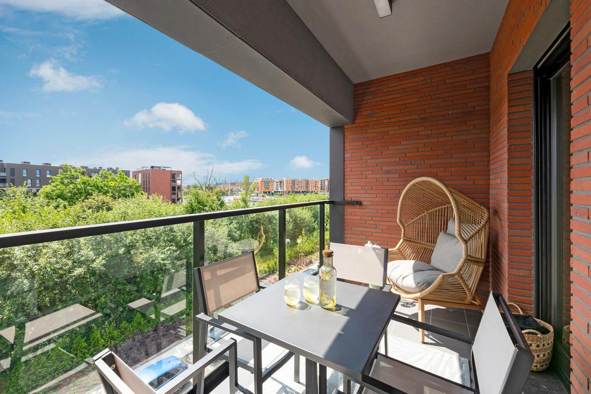 Nadmotlawie Estate Gym, Sauna & Parking By Downtown Apartments Gdańsk Exteriör bild