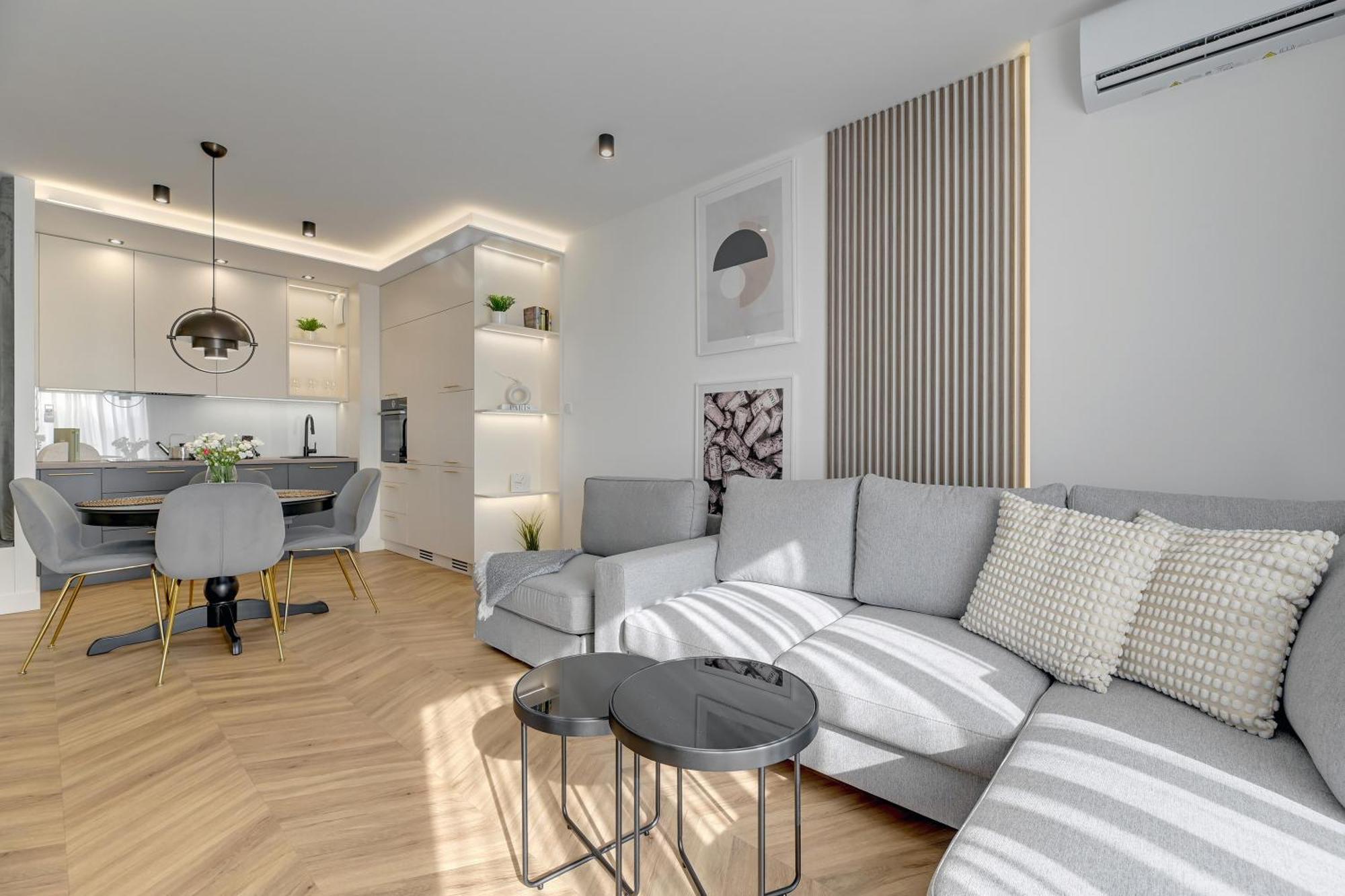 Nadmotlawie Estate Gym, Sauna & Parking By Downtown Apartments Gdańsk Exteriör bild