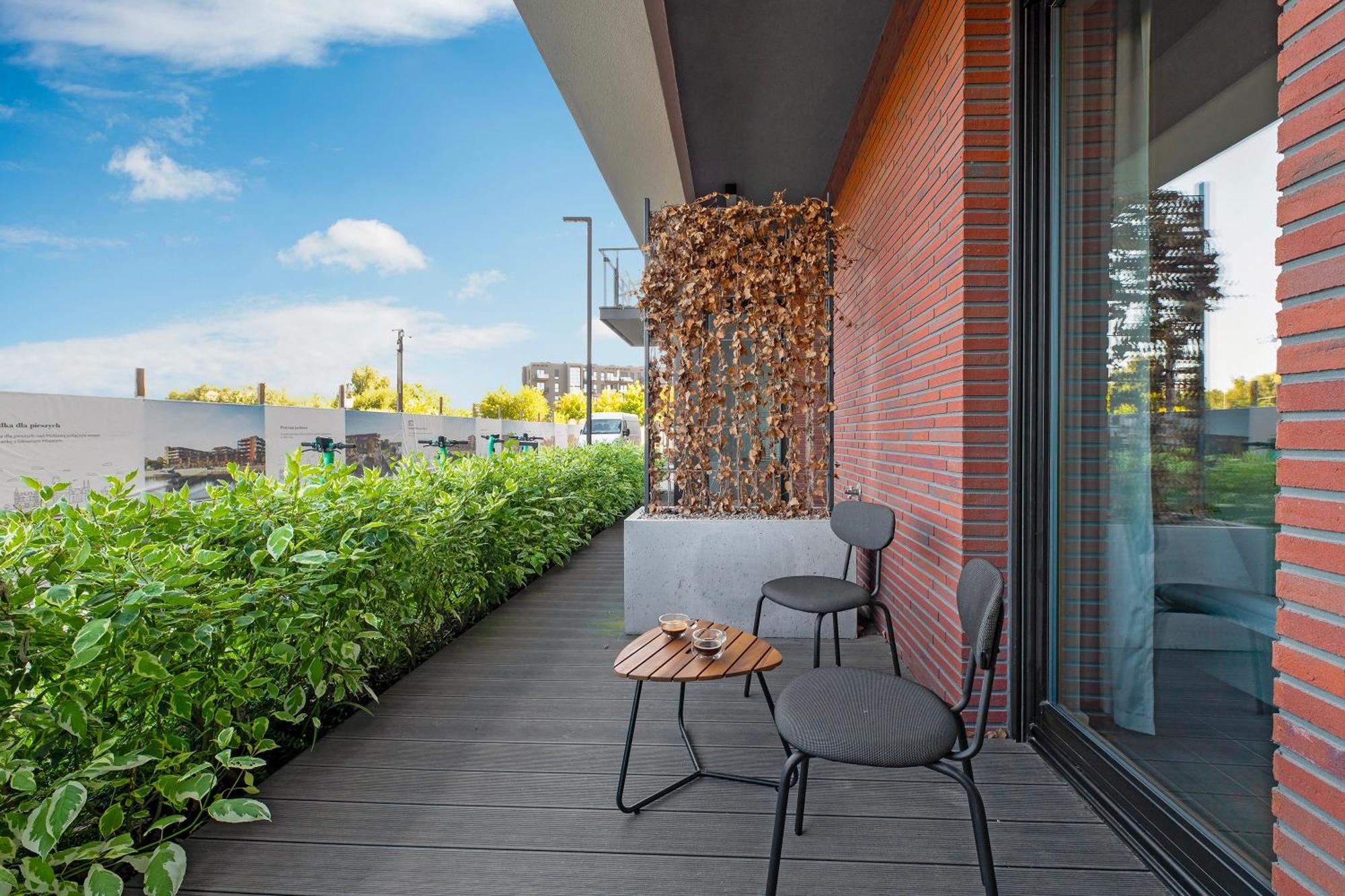 Nadmotlawie Estate Gym, Sauna & Parking By Downtown Apartments Gdańsk Rum bild