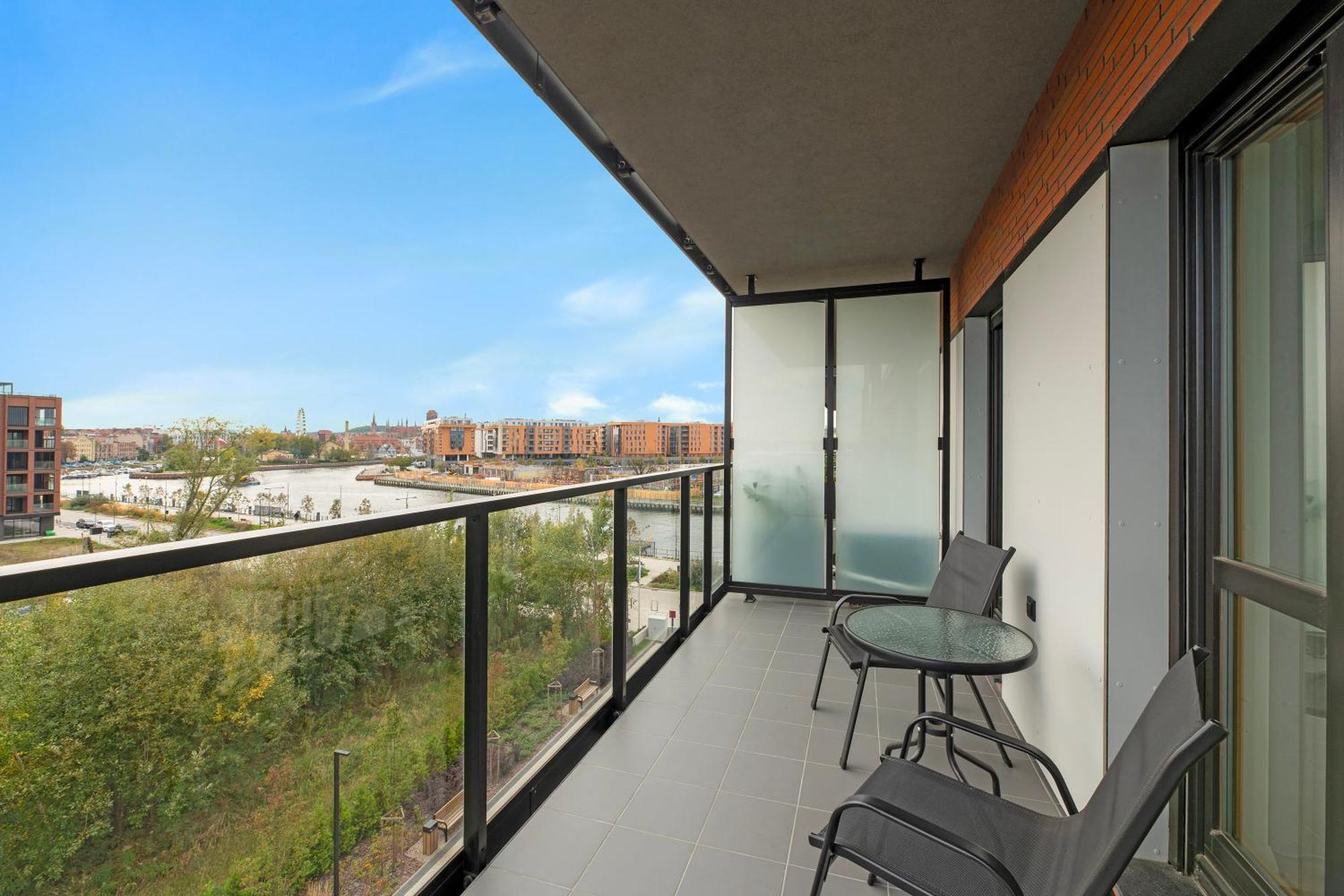 Nadmotlawie Estate Gym, Sauna & Parking By Downtown Apartments Gdańsk Rum bild