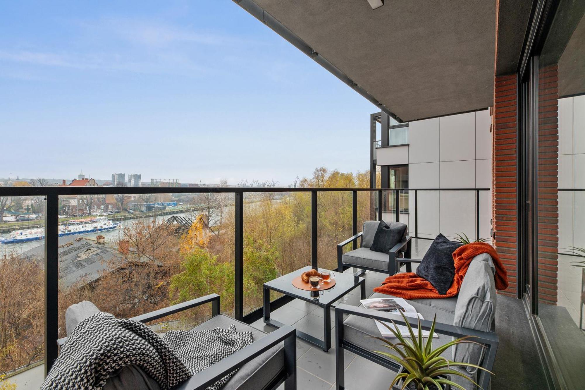 Nadmotlawie Estate Gym, Sauna & Parking By Downtown Apartments Gdańsk Rum bild